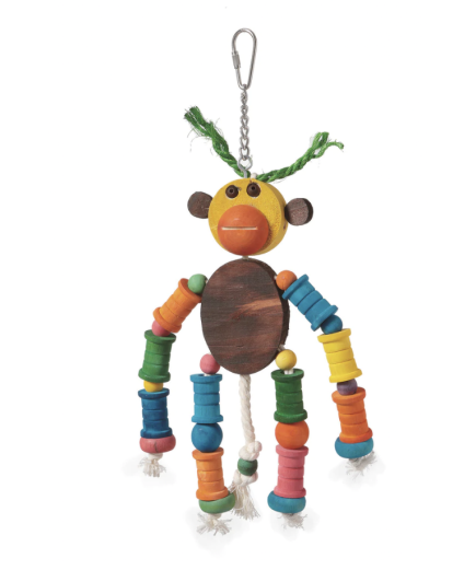 Adventure Bound Funky Monkey King Parrot Toy